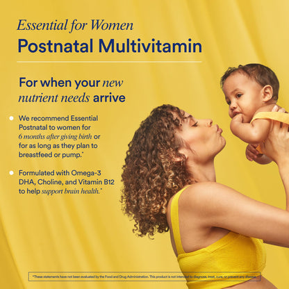 Ritual Postnatal Mom-to-Baby Set, Postpartum Multivitamin and Natal Choline Supplements, Supports Lactation, Immune Function, and Baby's Cognitive Function RitualUS supplements