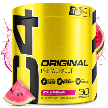 Cellucor C4 Original Pre Workout Powder Watermelon Sugar Free Preworkout Energy CellucorUS supplements