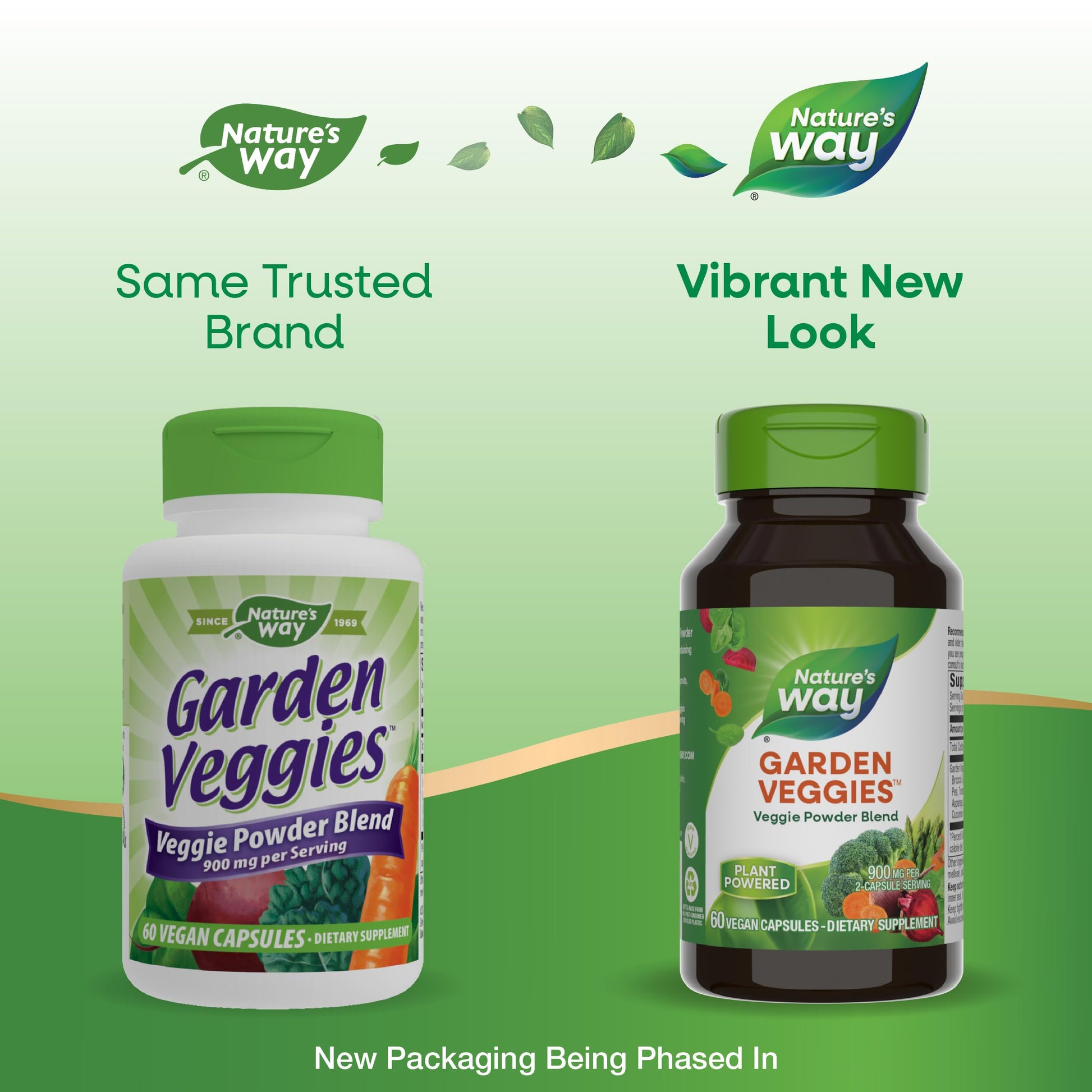 Nature's Way Garden Veggies, Veggie Powder Blend, 900 mg per 2-Capsule Serving, 60 Vegan Capsules Nature's WayAu supplements