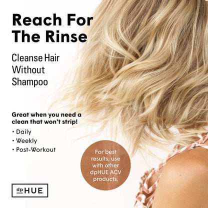 dpHUE Apple Cider Vinegar Hair Rinse, 20 oz - Shampoo Alternative & Scalp Cleanser dpHUEUS supplements