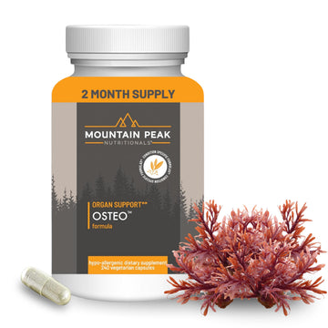 Mountain Peak Nutritionals Osteo Supplement - Organ & Strong Bone Support, Promotes Bone Health - With Vitamins D3, K2, Calcium, and Magnesium - Bone Building & Strengthening (240 Vegetarian Capsules) Mountain Peak NutritionalsAu supplements