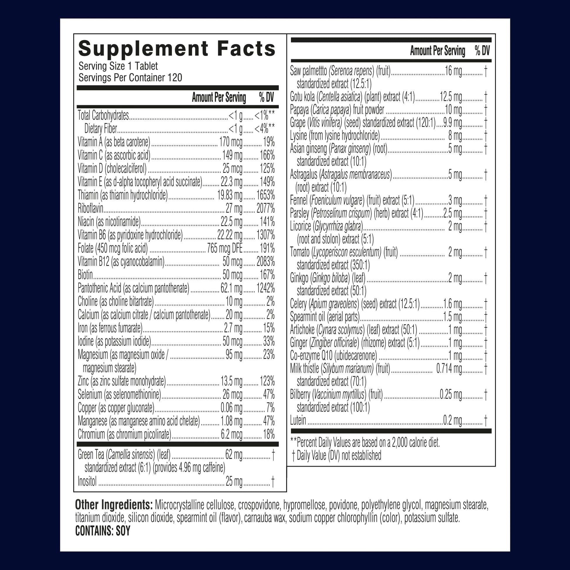 Swisse Ultivite Mens Daily Multivitamins | 50 Vitamins, Antioxidants and Minerals + Adaptogens | Energy, Stress & Immune Support | Mens Vitamins | 120 Tablets SwisseAu supplements