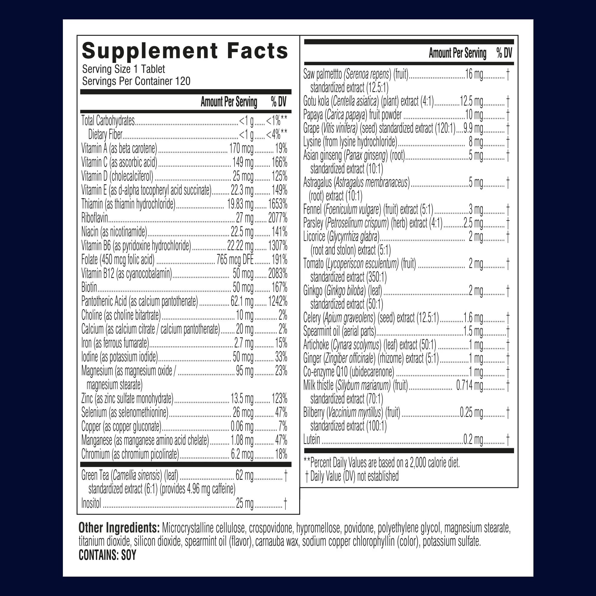 Swisse Ultivite Mens Daily Multivitamins | 50 Vitamins, Antioxidants and Minerals + Adaptogens | Energy, Stress & Immune Support | Mens Vitamins | 120 Tablets SwisseAu supplements
