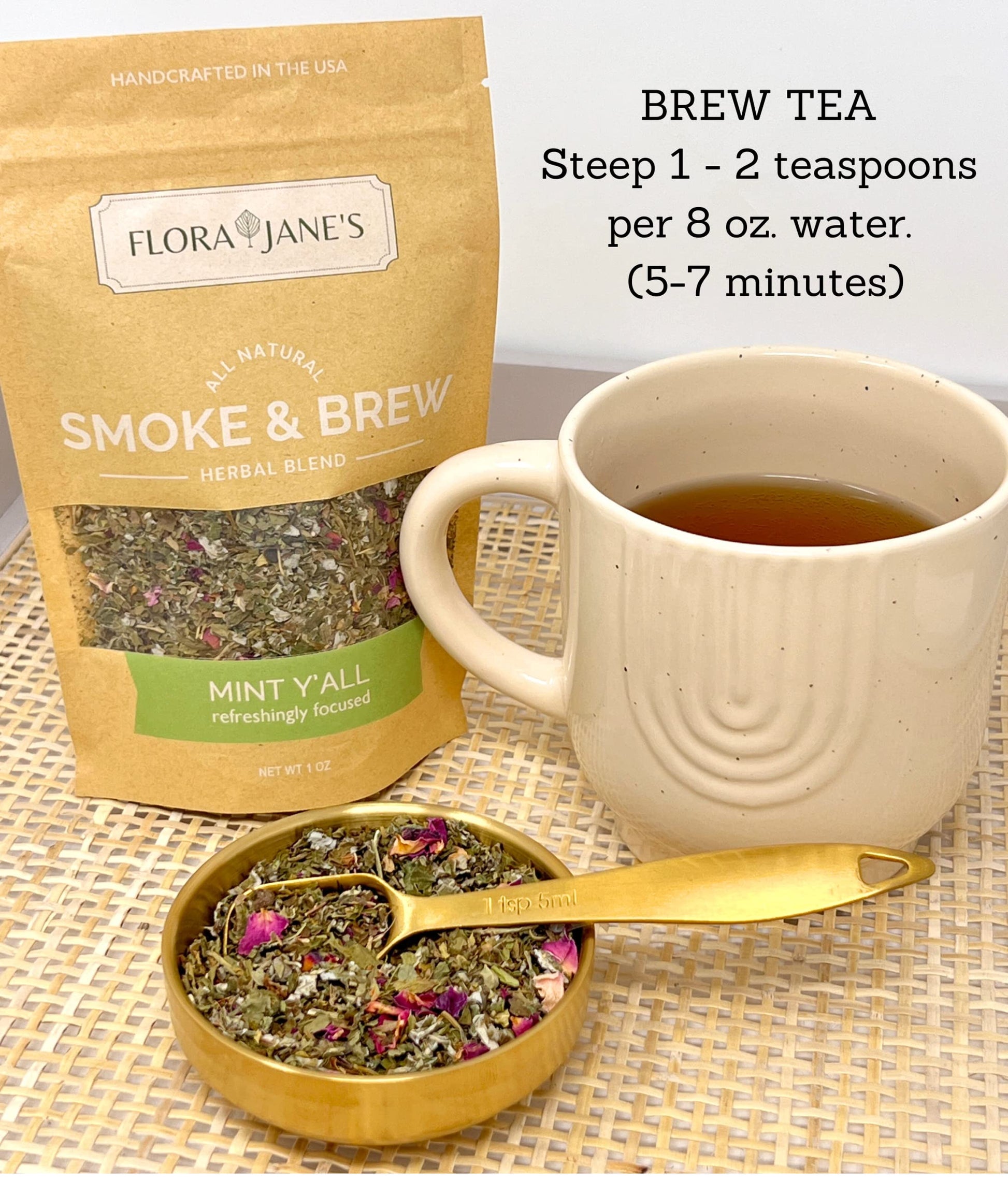 Smoke & Brew - Sweet Dreams Blend for Relaxation and Sleep - Caffiene Free Tea and Smoke Blend Flora Jane'sAu supplements