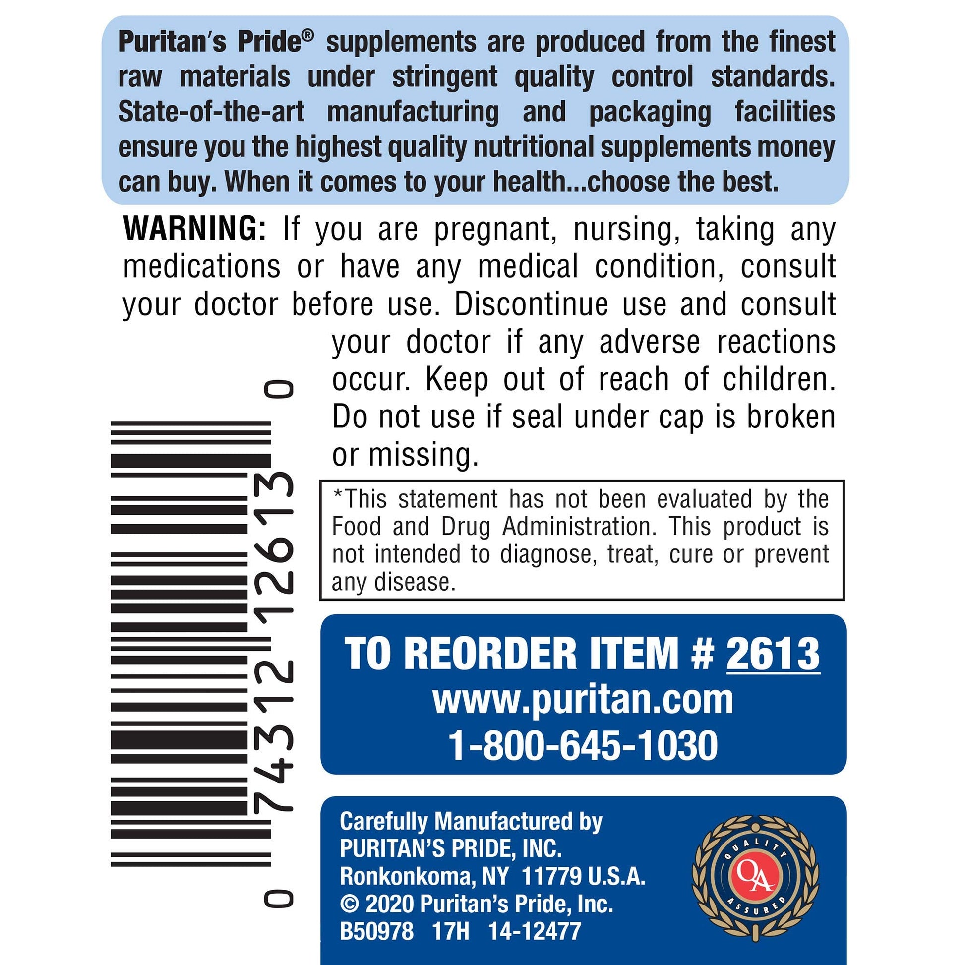 Puritan's Pride Probiotic Supplement, Acidophilus, Capsule, 250 Count(Pack of 1) Puritan's PrideAu supplements