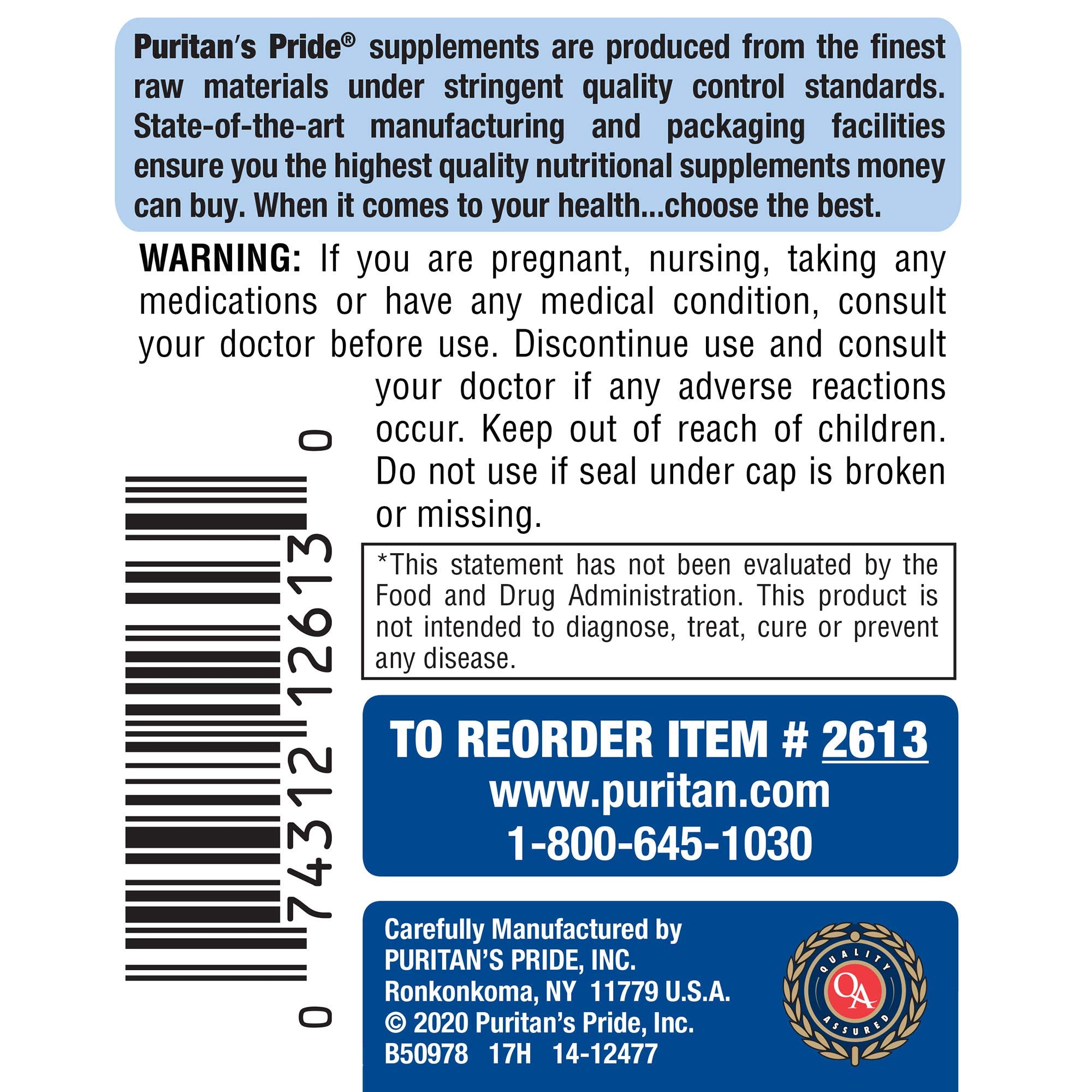 Puritan's Pride Probiotic Supplement, Acidophilus, Capsule, 250 Count(Pack of 1) Puritan's PrideAu supplements