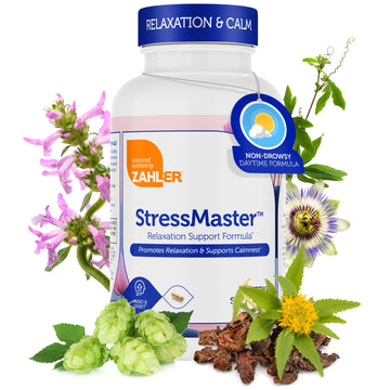 Zahler StressMaster, Relaxation Support Supplement, Promotes Natural Calm, Certified Kosher 120 Capsules ZahlerAu supplements