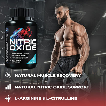 Extra Strength Nitric Oxide Supplement L Arginine 3X Strength - Citrulline Malate, AAKG SILVERONYXUS supplements