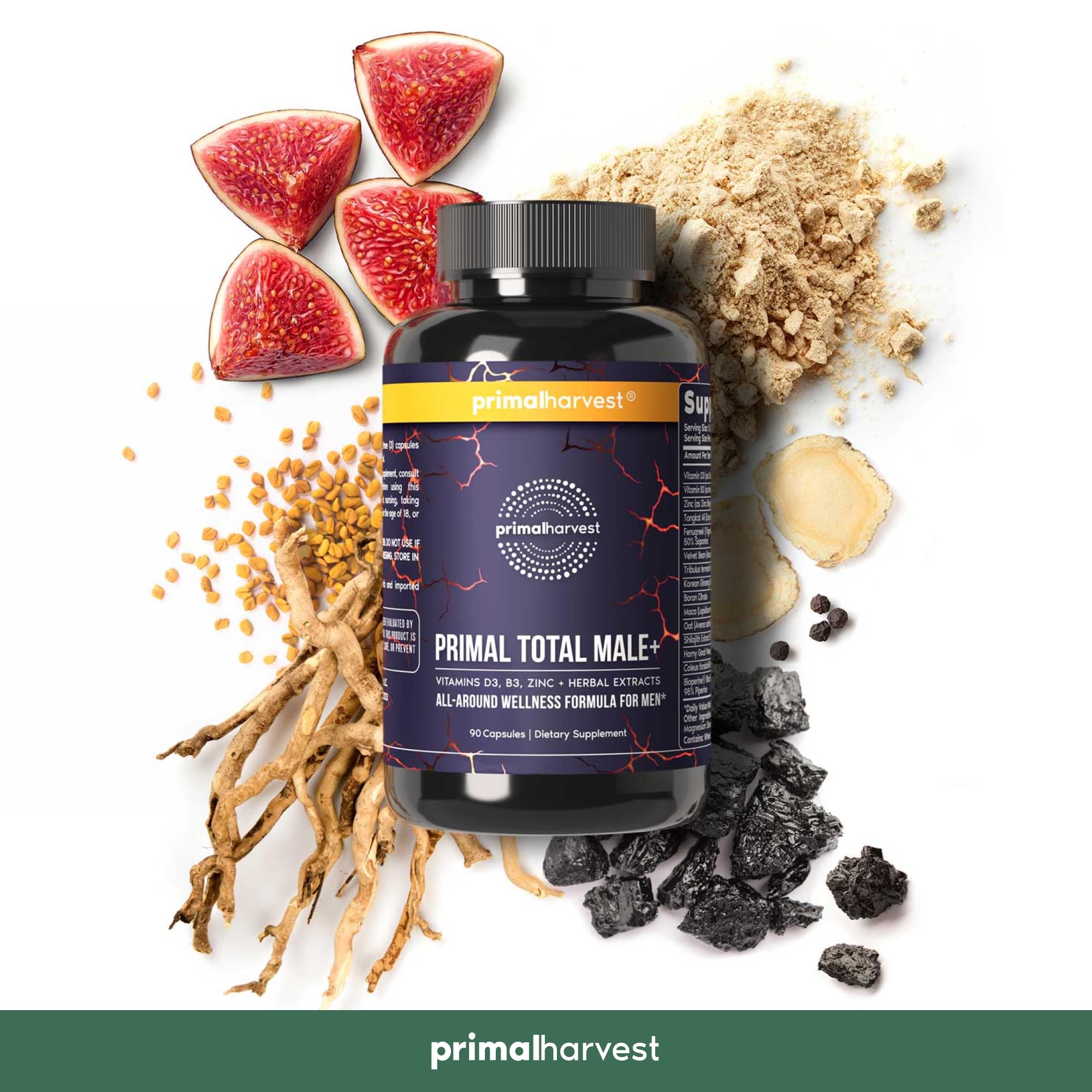 Primal Harvest Primal Total Male Natural Tribulus Terrestris, Fenugreek, Korean Ginseng Primal HarvestAu supplements