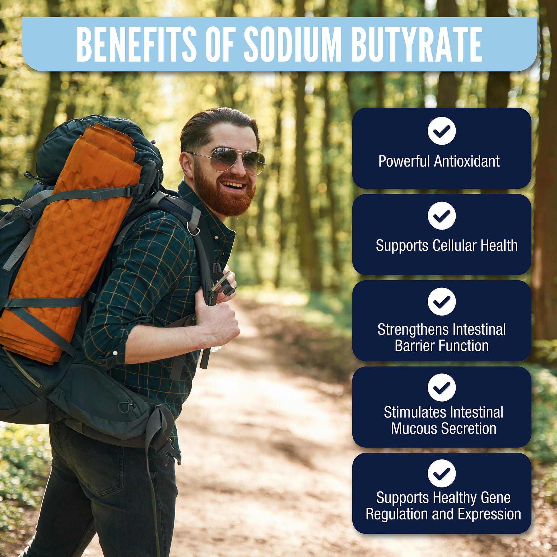 LongJuvity Sodium Butyrate Supplement (300mg) - Optimal Gut Health for Men & Women - Digestion Support & Leaky Gut Repair - Postbiotic Short Chain Fatty Acid, Lab Tested (120 Extended Release Caps) LongJuvity LabsAu supplements