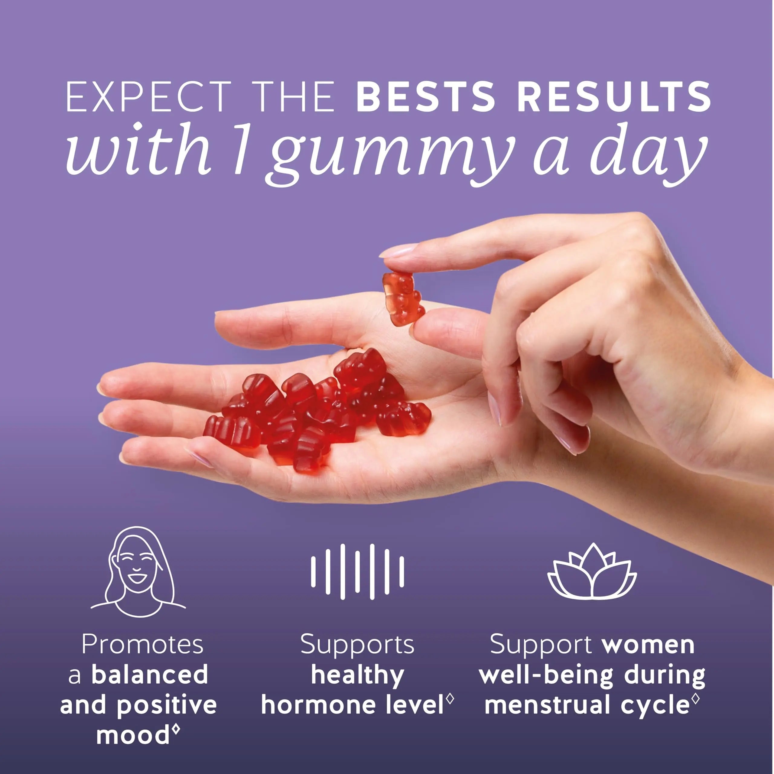 PMS Support Supplement for Women. Menstrual Relief Gummies to Target Hormonal Breakouts, Bloating, Period Cramps, & Mood Swings. Vegan, with Vitamin B6 & Lemon Balm, 60 Gummies Bears with BenefitsAu supplements