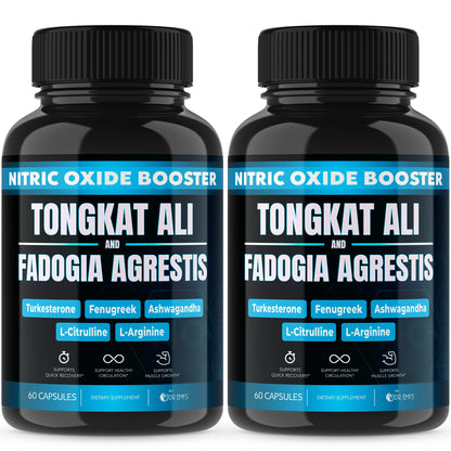 (2 Pack) Tongkat Ali Fadogia Agrestis Nitric Oxide Ashwagandha Supplement for Men Dr. Emy'sUS supplements