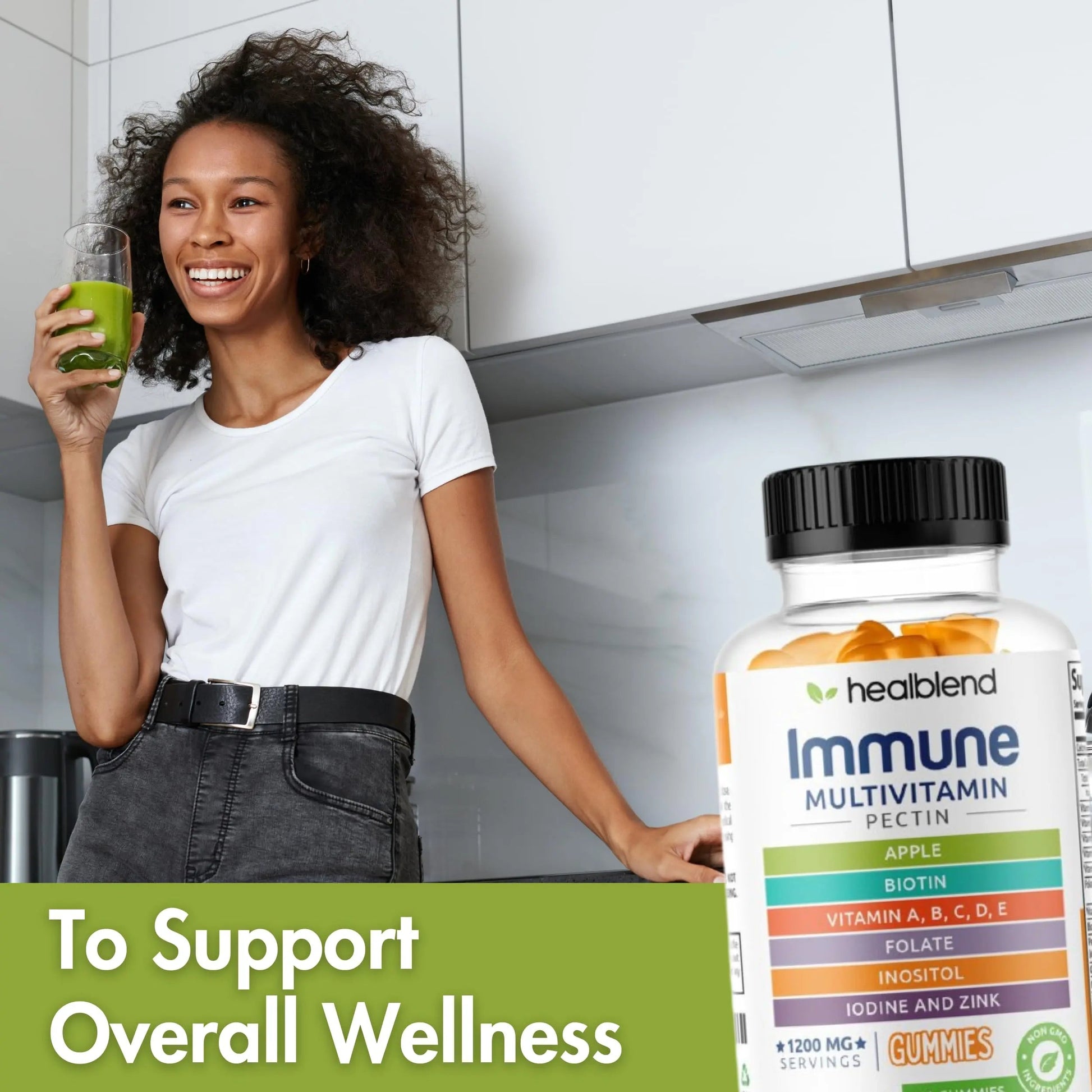 healblend Power-Packed Multivitamin Bear Gummies for Adult | Vitamins C, D3, B6, B12, Iron, Zinc healblendAu supplements