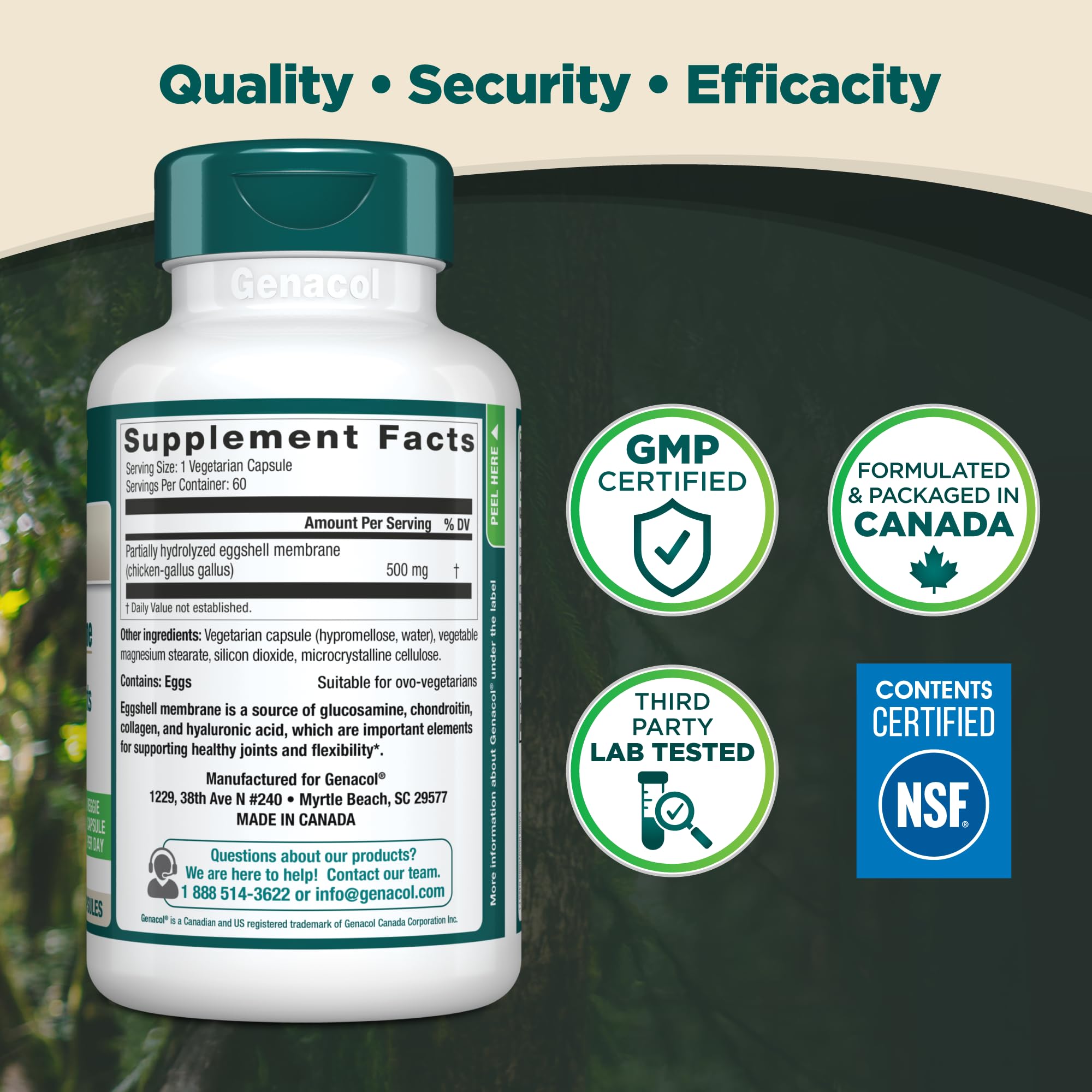 Genacol Ovoflex – Natural Eggshell Membrane Supplement, Support Healthy Joints & Flexibility, Vegetarian Solution for Joint Care, Results in 7 Days, Value Pack, 60 Capsules (60-Day Supply) GenacolAu supplements