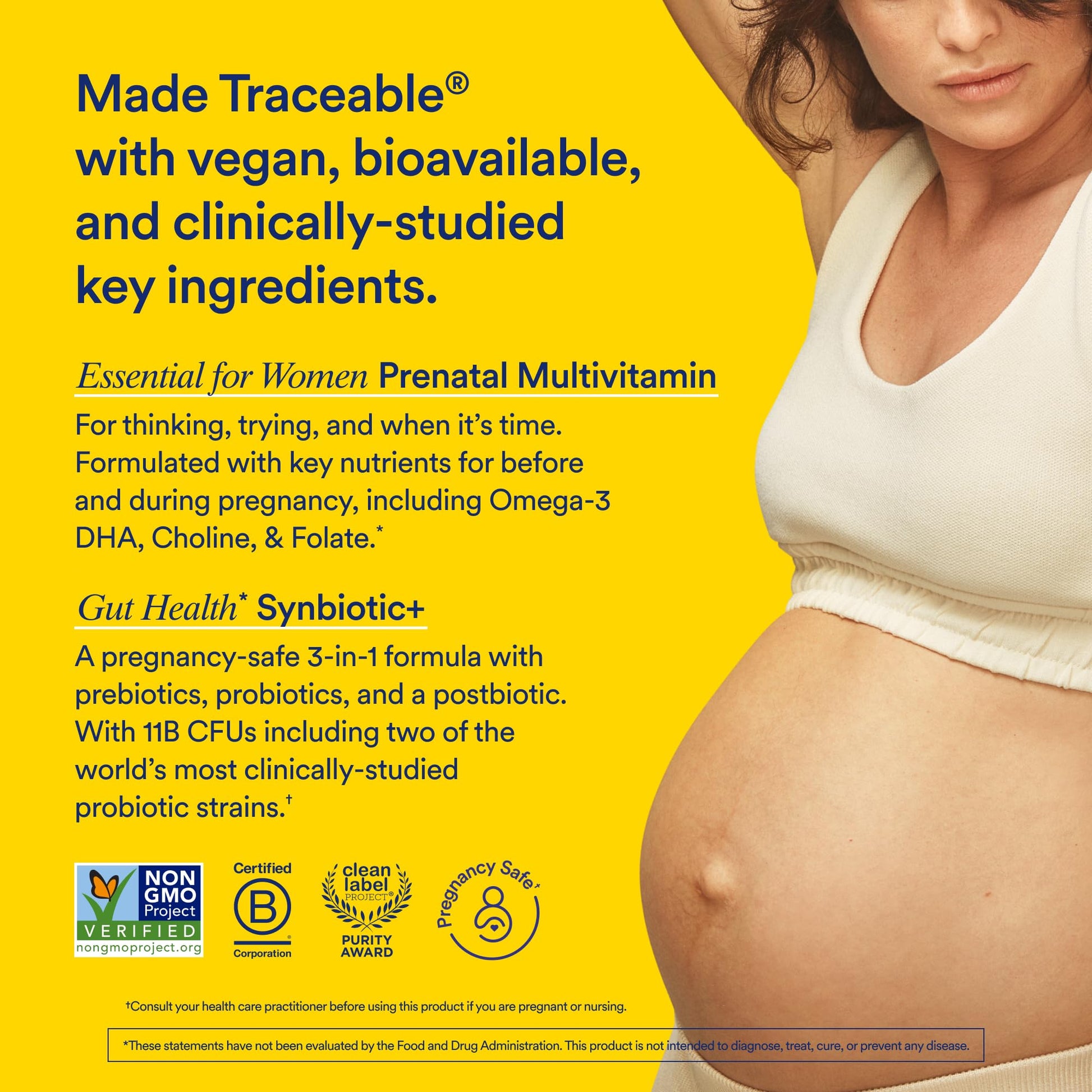 Ritual Prenatal Multivitamin and Gut Duo Supplements with Prenatal Vitamins and Synbiotic+: 3-in-1 Probiotic, Prebiotic, Postbiotic, Supports Pregnancy, and Gut Health, 30 Day Supply RitualUS supplements
