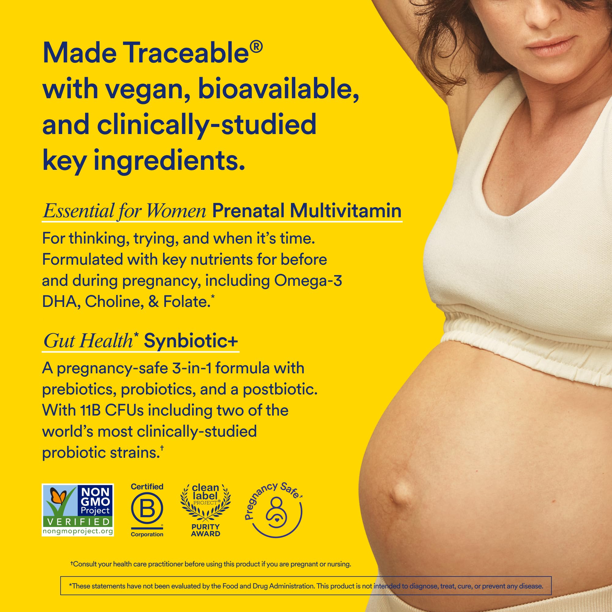 Ritual Prenatal Multivitamin and Gut Duo Supplements with Prenatal Vitamins and Synbiotic+: 3-in-1 Probiotic, Prebiotic, Postbiotic, Supports Pregnancy, and Gut Health, 30 Day Supply RitualUS supplements