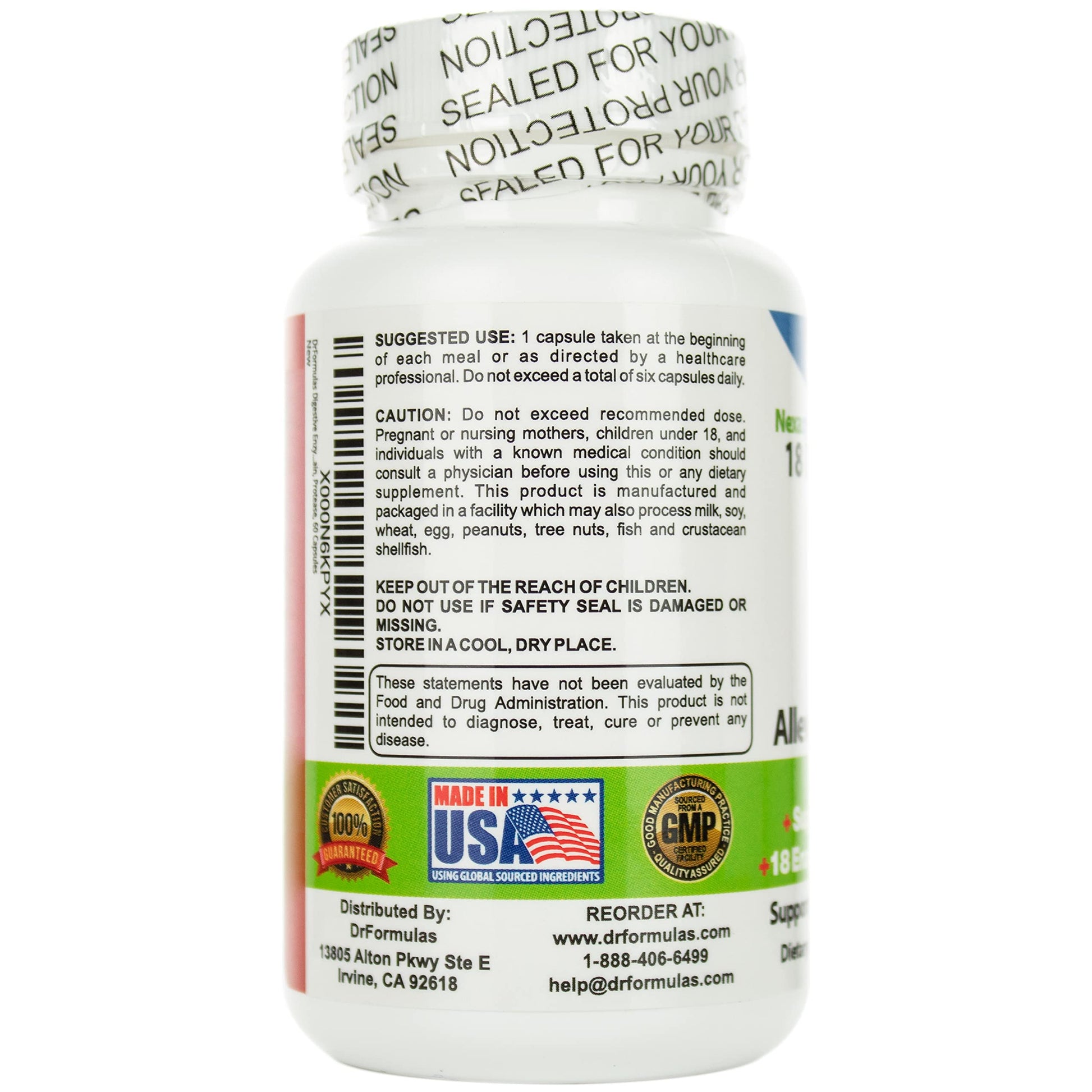DrFormulas Digestive Enzymes for Bloating Relief, Gas, Lactose Intolerance DrFormulasAu supplements