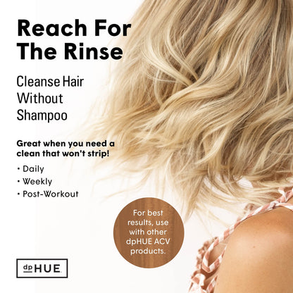 dpHUE Apple Cider Vinegar Hair Rinse, 8.5 oz - Shampoo Alternative & Scalp Cleanser dpHUEUS supplements