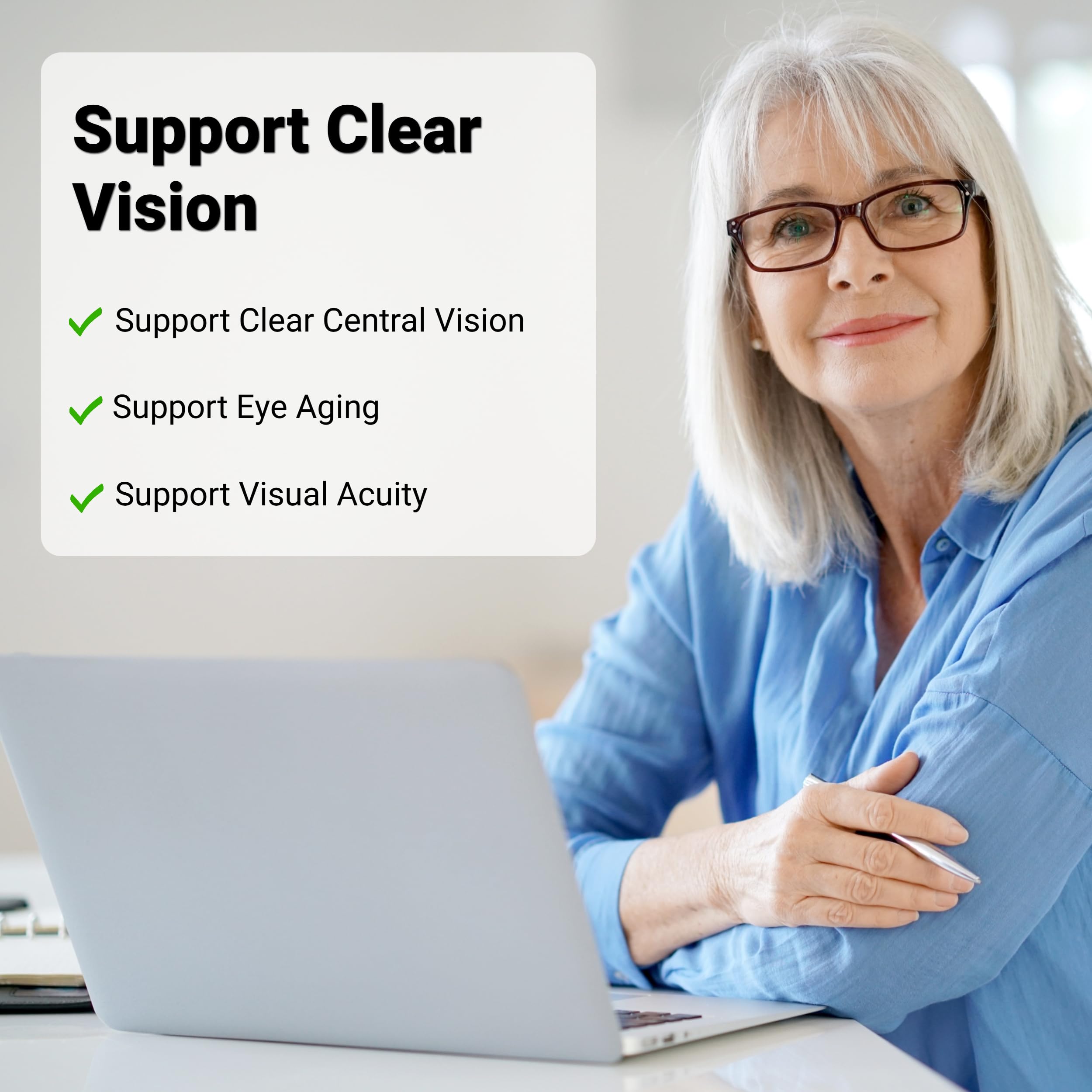 UpNourish AREDS 2 Eye Vitamins for Seniors - Lutein Eye Health Supplement for Adults - Computer Eye Strain Relief, Ocular Health and Dry Eye Support - Vision & Eye Supplements for Women and Men UpNourishAu supplements