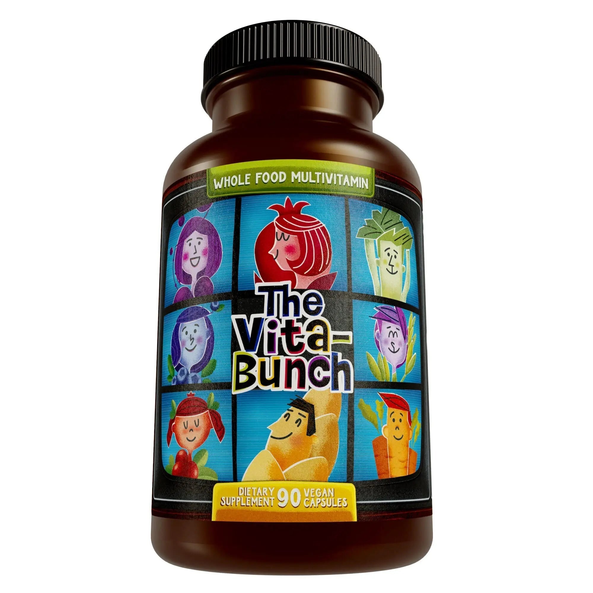 Whole Food Multivitamin Fruit & Super Greens All-in-one Vitamin Complex, 90 Vegan Capsules - Daily Vitamin for Women and Men Hippie FarmsAu supplements