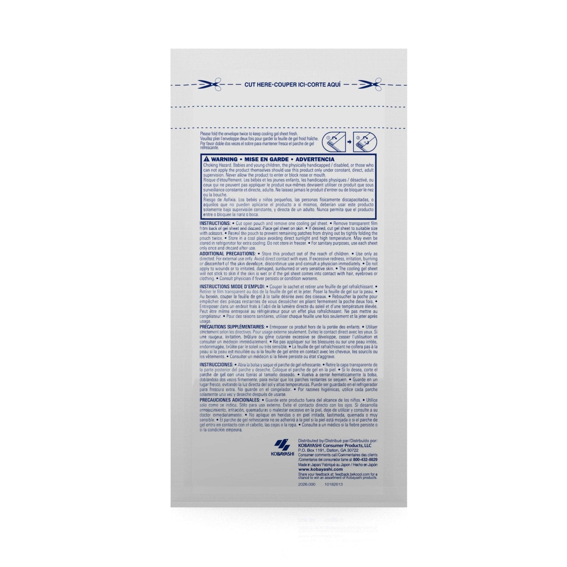 BeKOOOL Migraine Gel Sheets - 4 Count BeKooolAu supplements