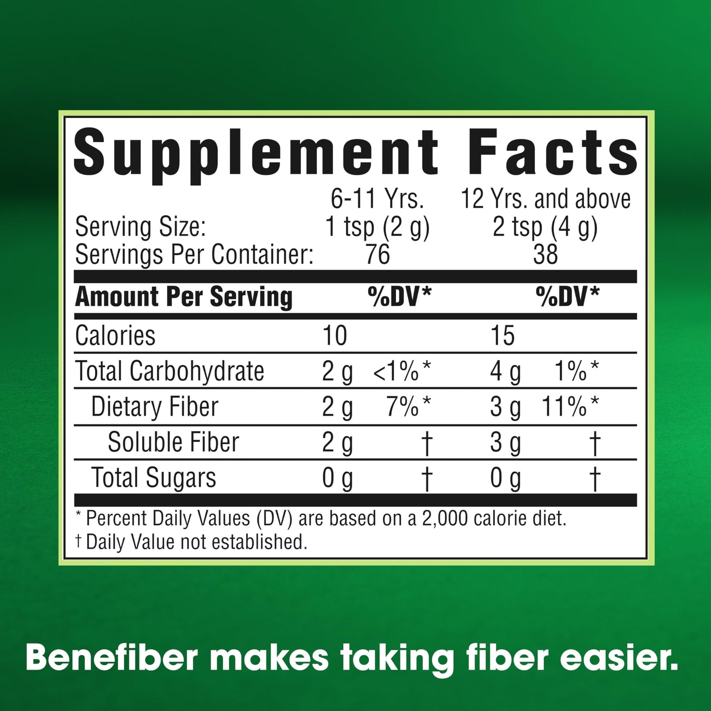 Benefiber Daily Prebiotic Fiber Supplement Powder for Digestive Health, Unflavored BenefiberUS supplements