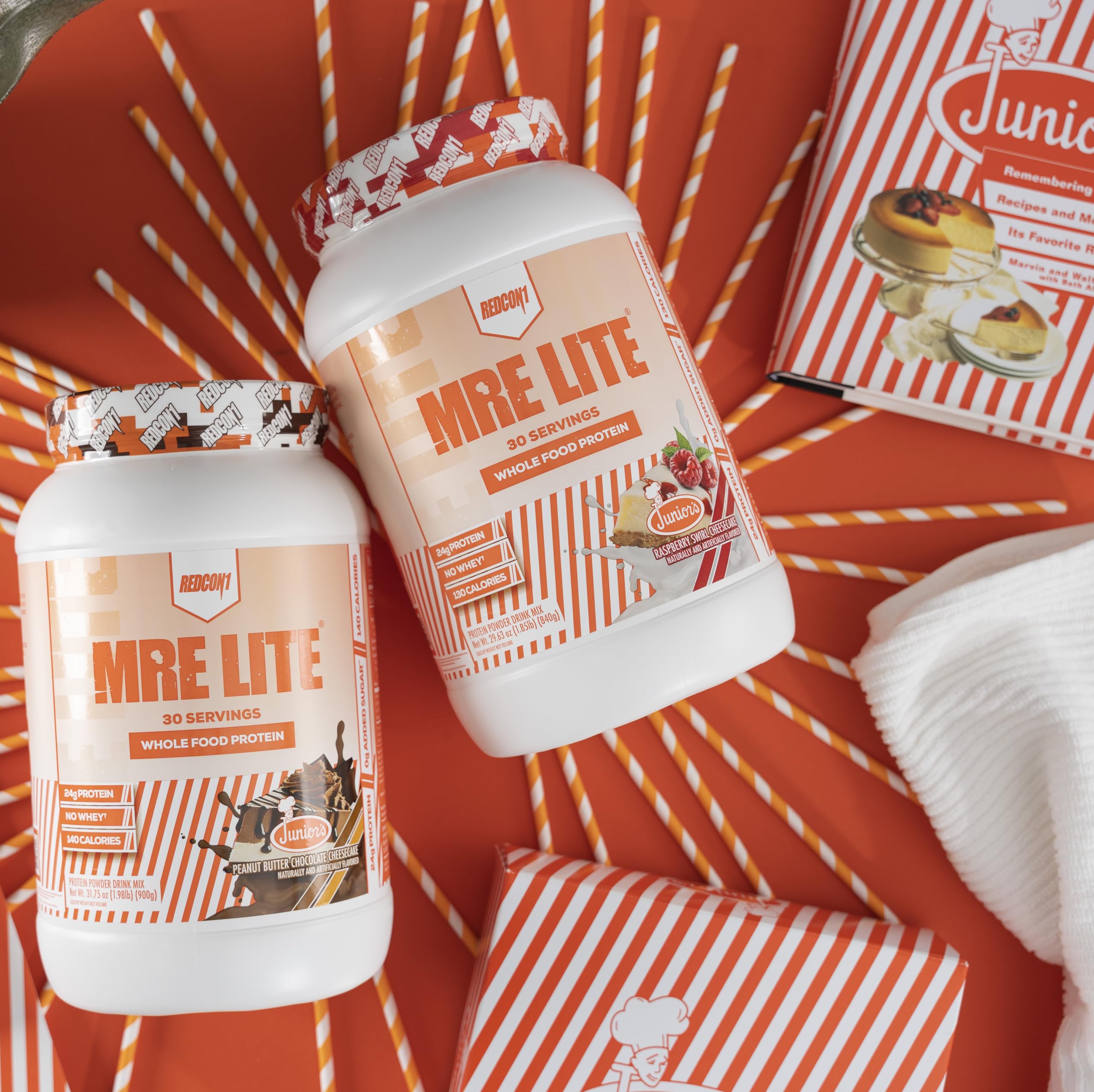 REDCON1 MRE Lite Whole Food Protein Powder, Juniors, Peanut Butter Chocolate REDCON1US supplements