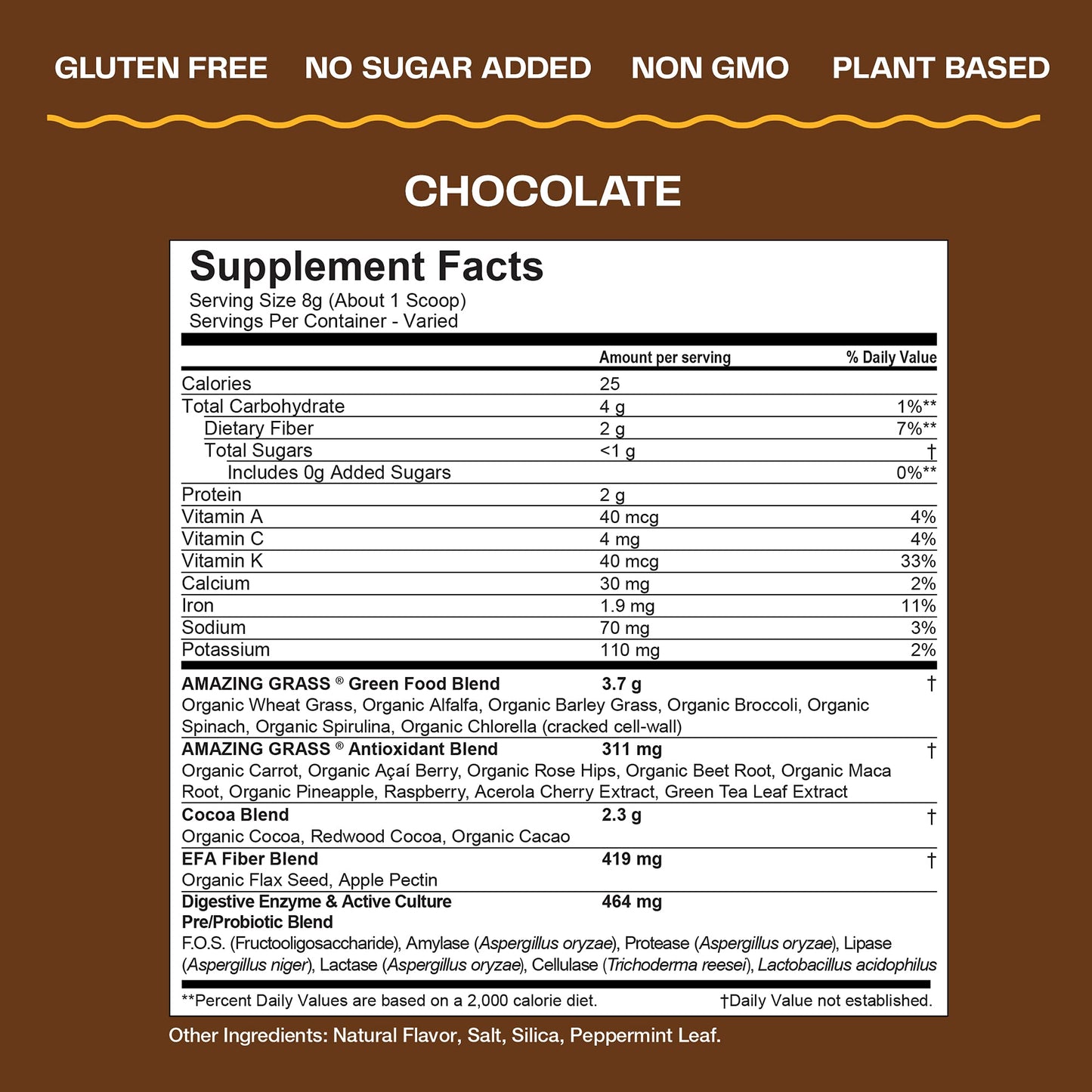 Amazing Grass Greens Blend Superfood: Super Greens Powder Smoothie Amazing GrassUS supplements