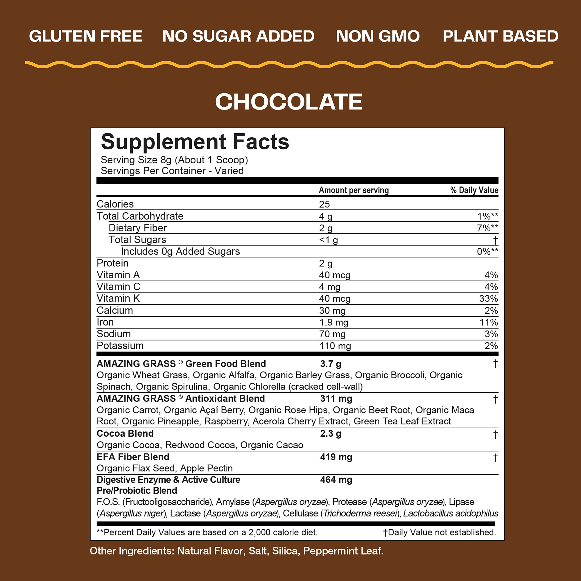 Amazing Grass Greens Blend Superfood: Super Greens Powder Smoothie Amazing GrassUS supplements