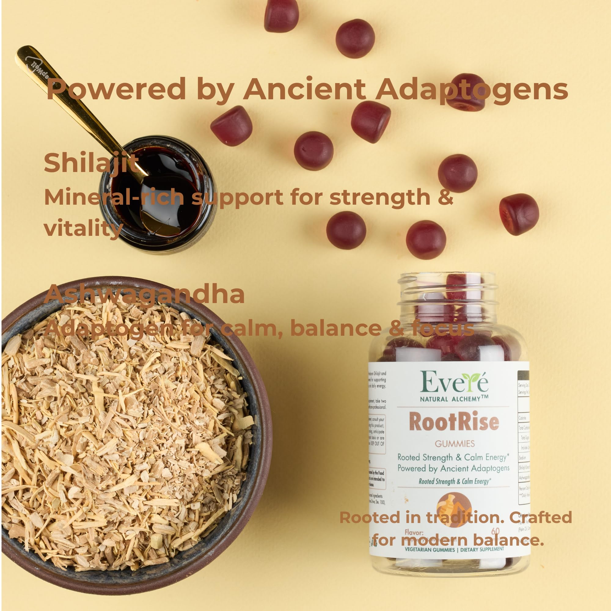The EverÉ Natural Alchemy Evere RootRise Gummies - Shilajit + Ashwagandha Gummies The EverÉ Natural AlchemyAu supplements