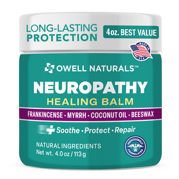 OWELL NATURALS Neuropathy Healing Balm, Fast Acting, with Frankincense, Myrrh, Coconut Oil & Beeswax, Natural Ingredients – Soothe, Protect & Repair, 4 oz (Pack of 1) Owell NaturalsAu supplements