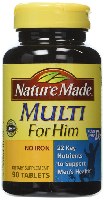 Nature Made Multivitamin For Him, Men's Multivitamin for Daily Nutritional Support, 90 Tablets (Pack of 3) Nature MadeAu supplements