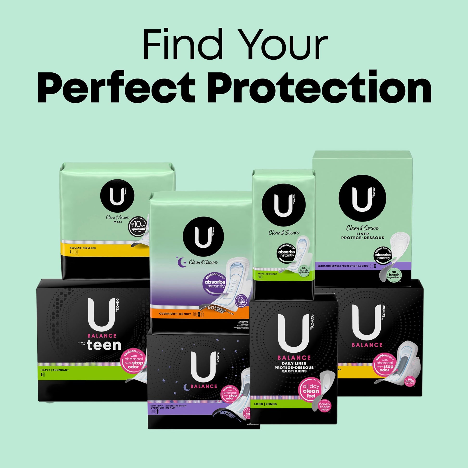 U by Kotex Clean & Secure Ultra Thin Pads, Heavy Absorbency, 56 Count (Packaging May Vary) U by KotexAu supplements