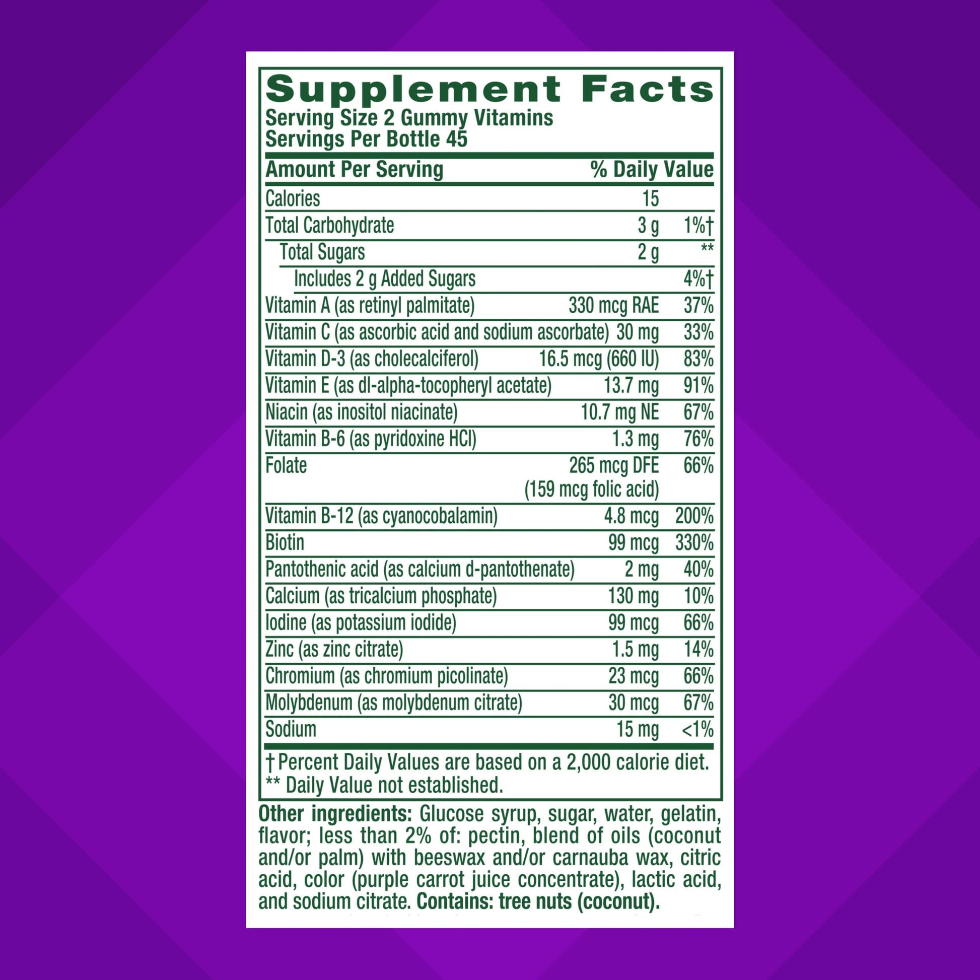 vitafusion GLP-1 Support Multivitamin, Vitamin and Mineral Blend, 15 Essential Nutrients, Citrus Berry Flavor, 90 Count, 45 Day Supply  VitafusionAu supplements