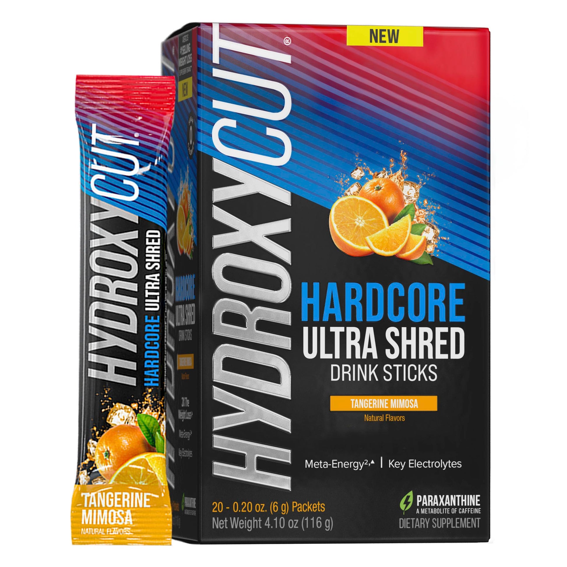Hydroxycut Hardcore Ultra Shred Drink Sticks,Meta-Energy Drink Powder Metabolic Energy HydroxycutUS supplements