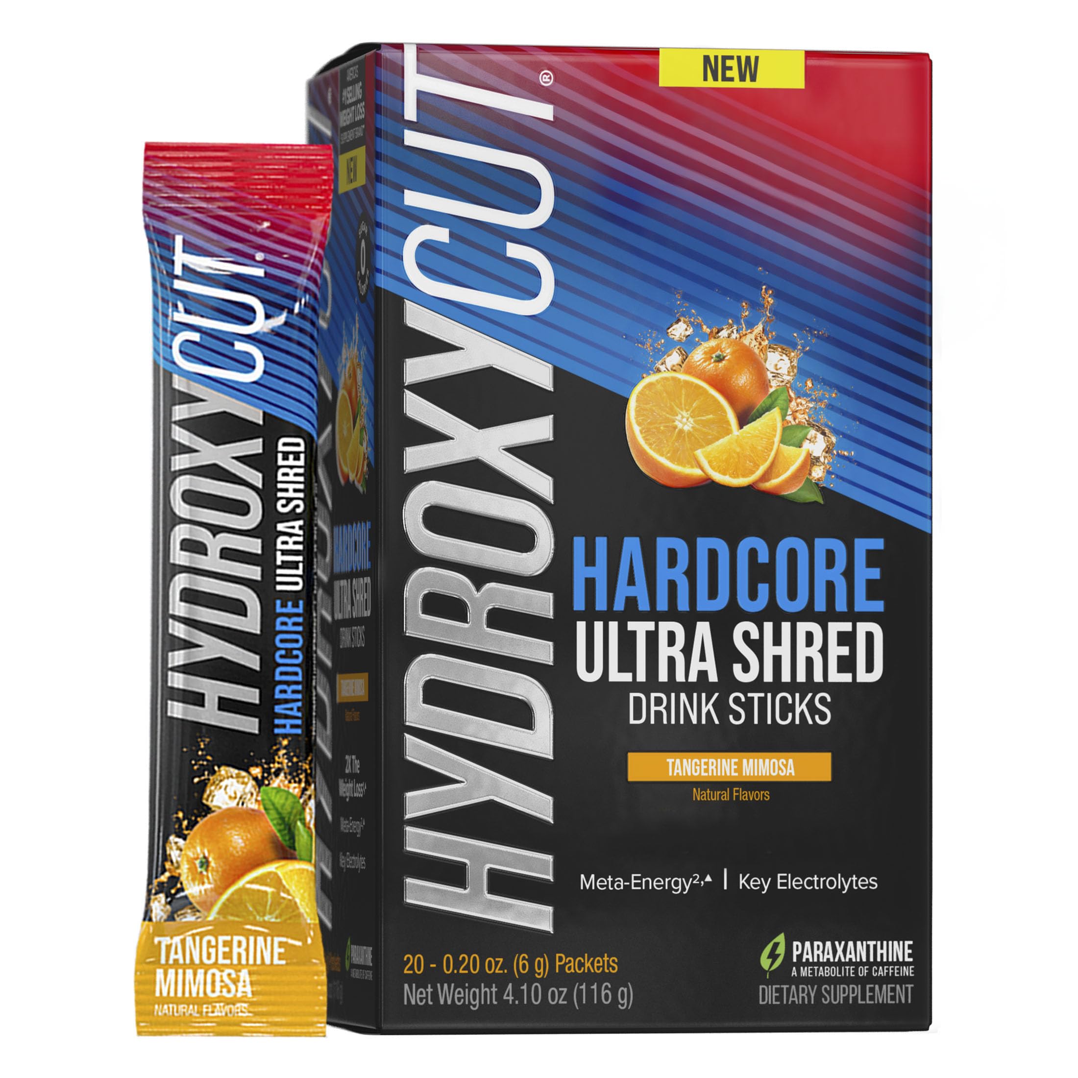 Hydroxycut Hardcore Ultra Shred Drink Sticks,Meta-Energy Drink Powder Metabolic Energy HydroxycutUS supplements