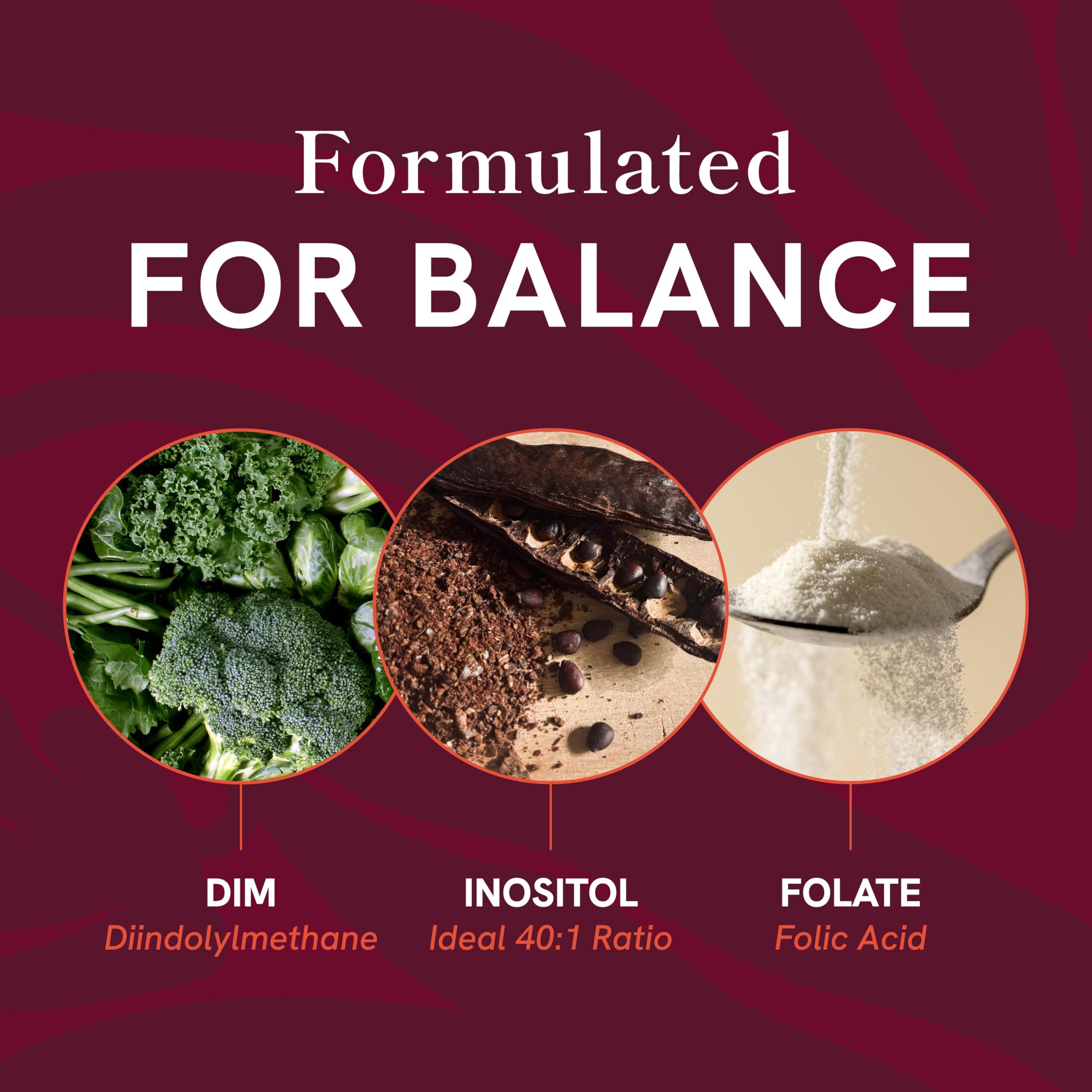 Ovarian Support for Hormone Balance for Women | Healthy Ovulation, Menstrual Cycle & Reproductive Health Support | DIM Supplement with Myo-Inositol & D-Chiro Inositol & Folate Complex | 30 Day Supply SMNutritionAu supplements
