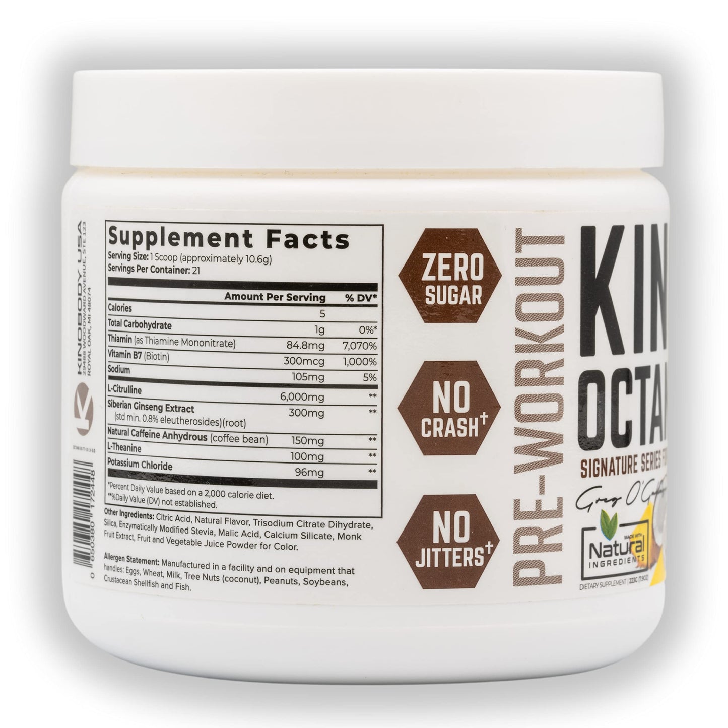 KINOBODY Kino Octane Pre-Workout Supplement Powder for Men and Women, Elevated KINOBODYUS supplements