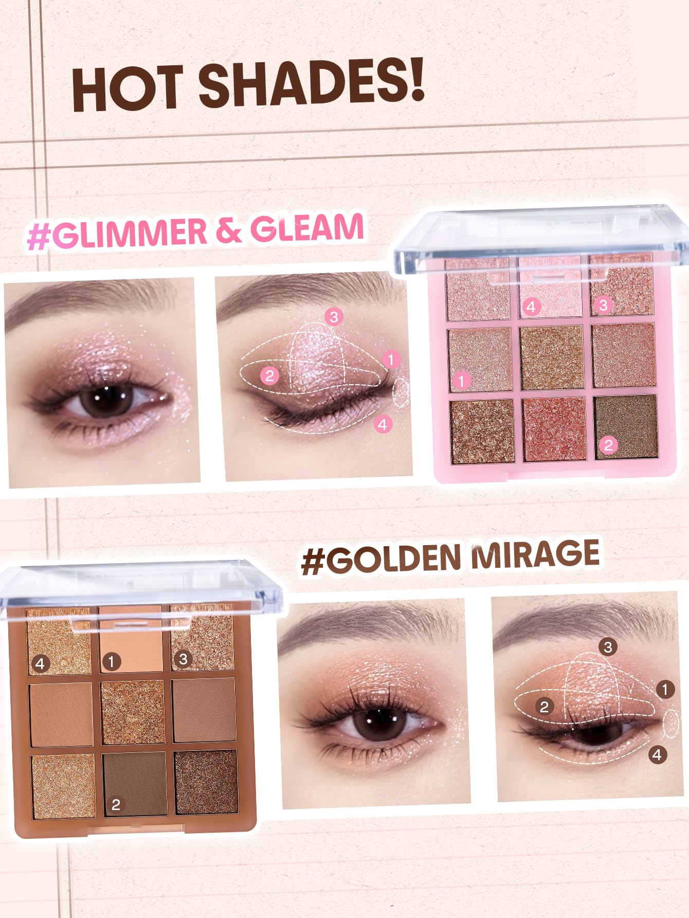 SHEGLAM Eyeshadow Palette 9-Color Ultra-pigmented Shimmer & Matte Shades, Vegan & Cruelty-free-Coffee Shop SHEGLAMAu supplements