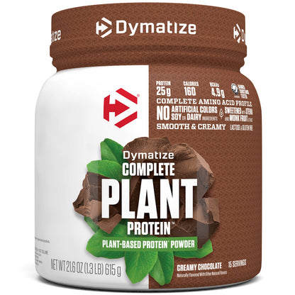 Dymatize Vegan Plant Protein, Creamy Chocolate, 25g Protein, 4.8g BCAAs, Complete DymatizeUS supplements