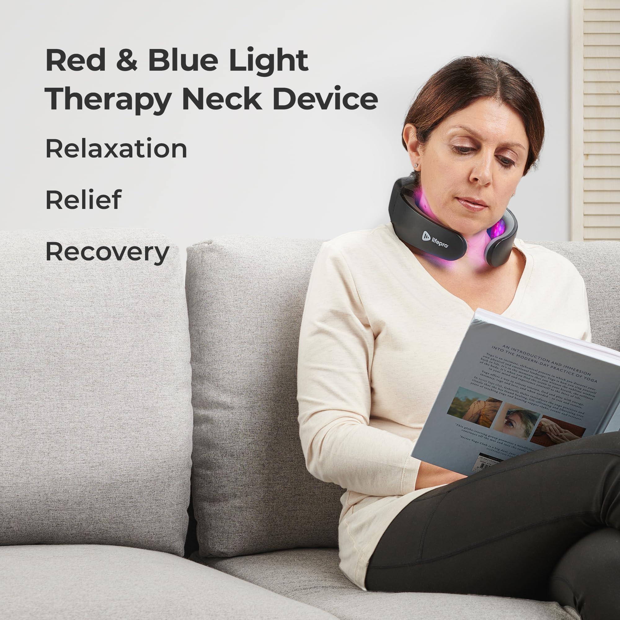 Lifepro Red Light Therapy for Neck - Compact & Rechargeable Red Light Therapy Device- On-The-Go LifeProAu supplements