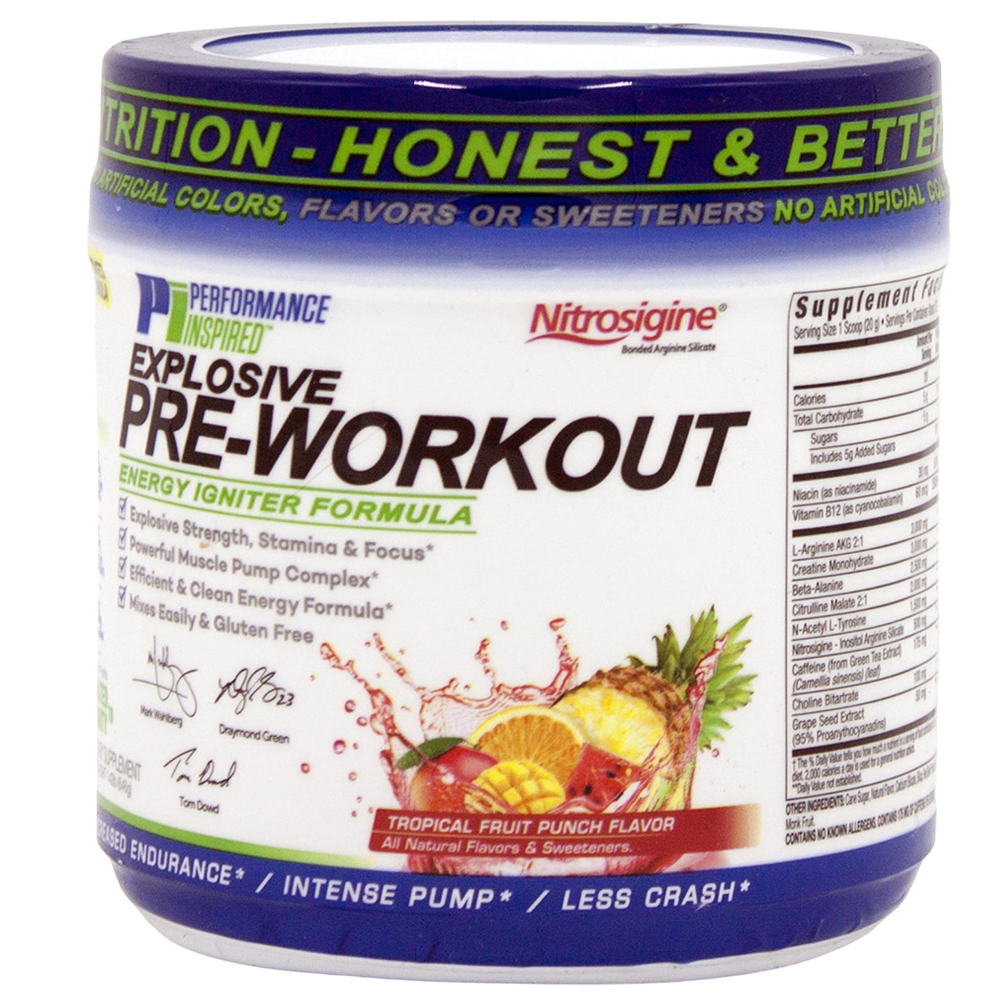 Performance Inspired Nutrition PreWorkout Powder - All Natural - G-Free & Vegan Formula PERFORMANCE INSPIREDUS supplements