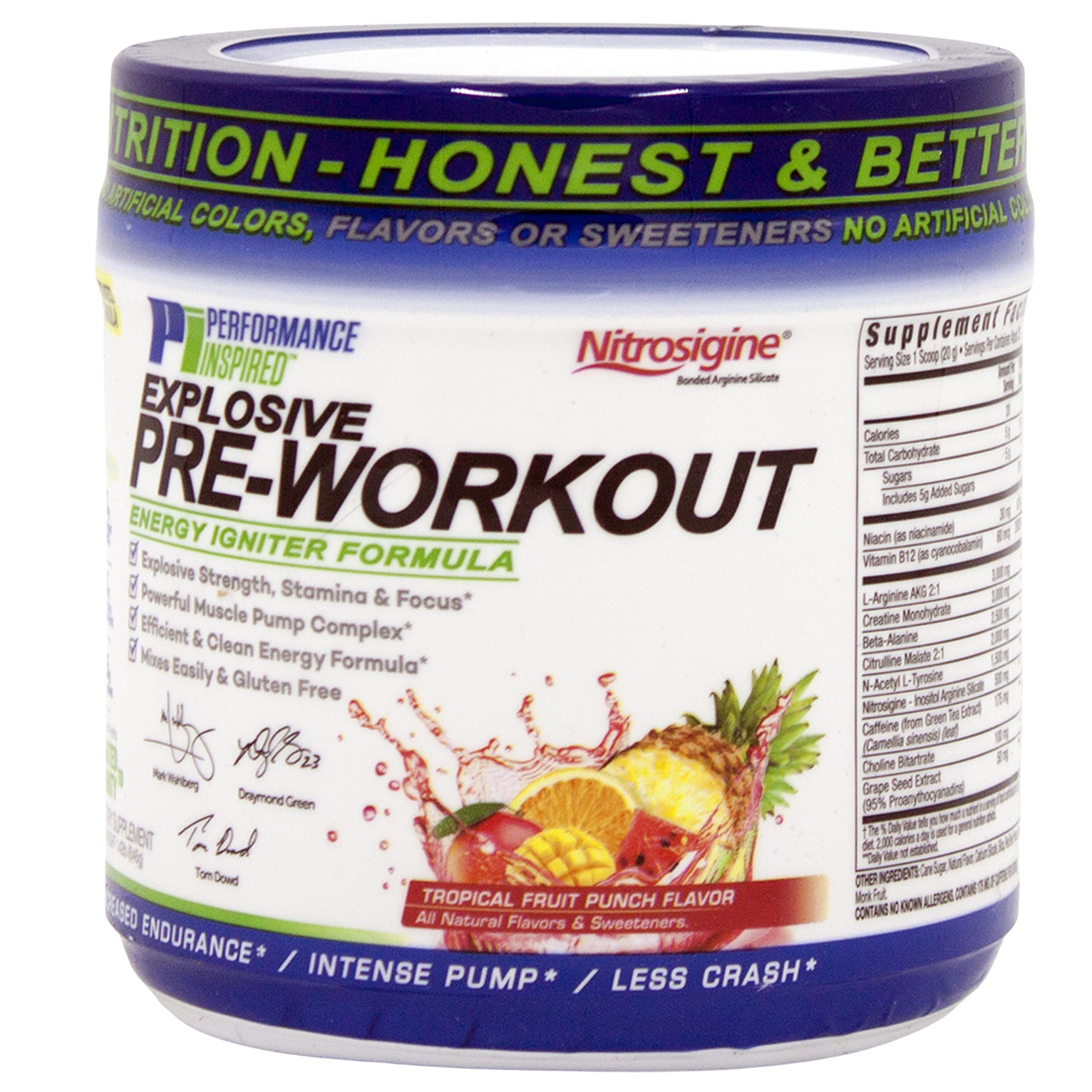 Performance Inspired Nutrition PreWorkout Powder - All Natural - G-Free & Vegan Formula PERFORMANCE INSPIREDAu supplements