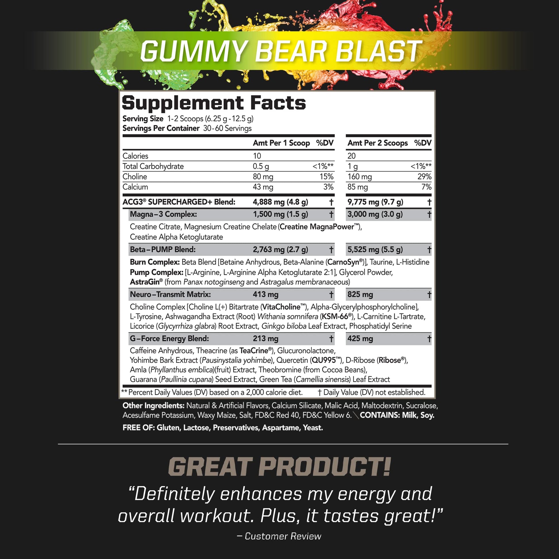 PMD Sports ACG3 Supercharged - Pre Workout - Powerful Strength, High Energy, Maximize PMDAu supplements