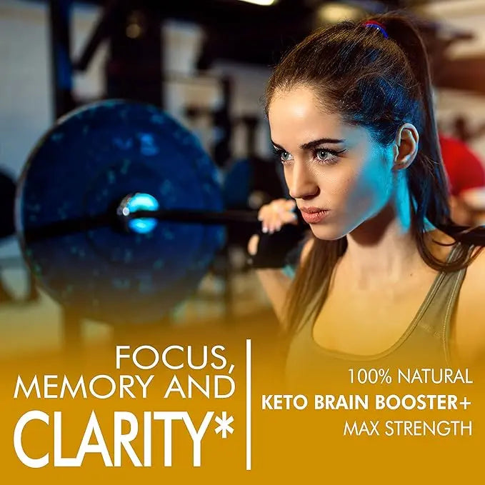 Keto Brain Booster - Brain Supplement - Focus, Concentration, Memory Neuro Supplement for Women & Men - Supports Learning, Energy, Immunity - All Natural, Non GMO, Made in USA - 60 Capsules Slim Heatnz supplements