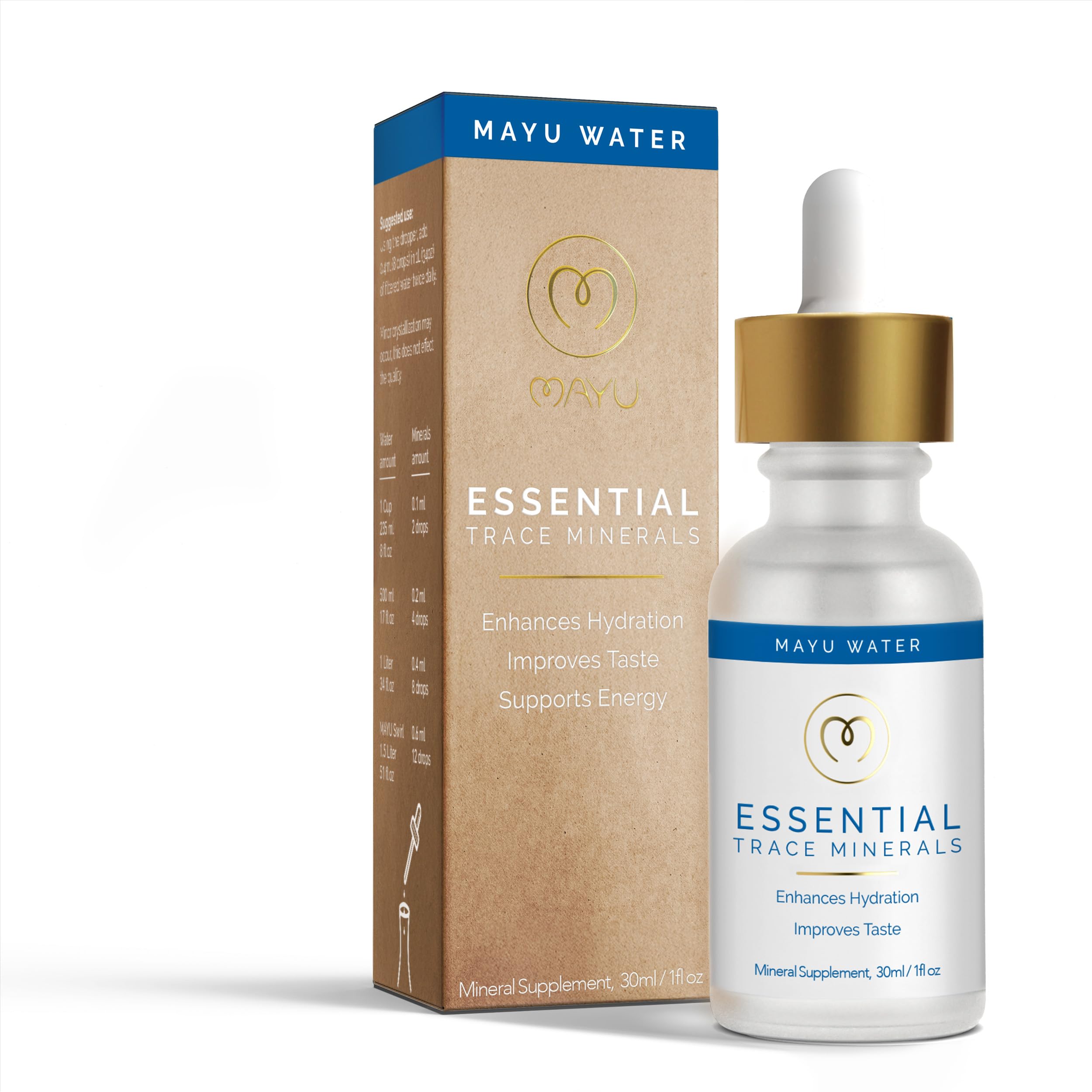 MAYU Trace Mineral Drops, 1 Bottle, Great-Tasting Hydration & Daily Energy, 80+ Full-Spectrum Trace Minerals, Third-Party Tested, Exceeds EU Standards, Magnesium, Potassium & Chloride, No Additives mayuAu supplements