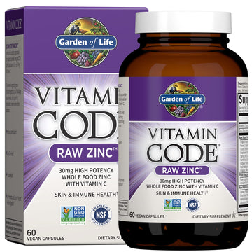 Garden of Life Vitamin Code Raw One Men's Multivitamin with Zinc Supplements for Immune and Skin Health, 30 Capsules Garden of LifeUS supplements