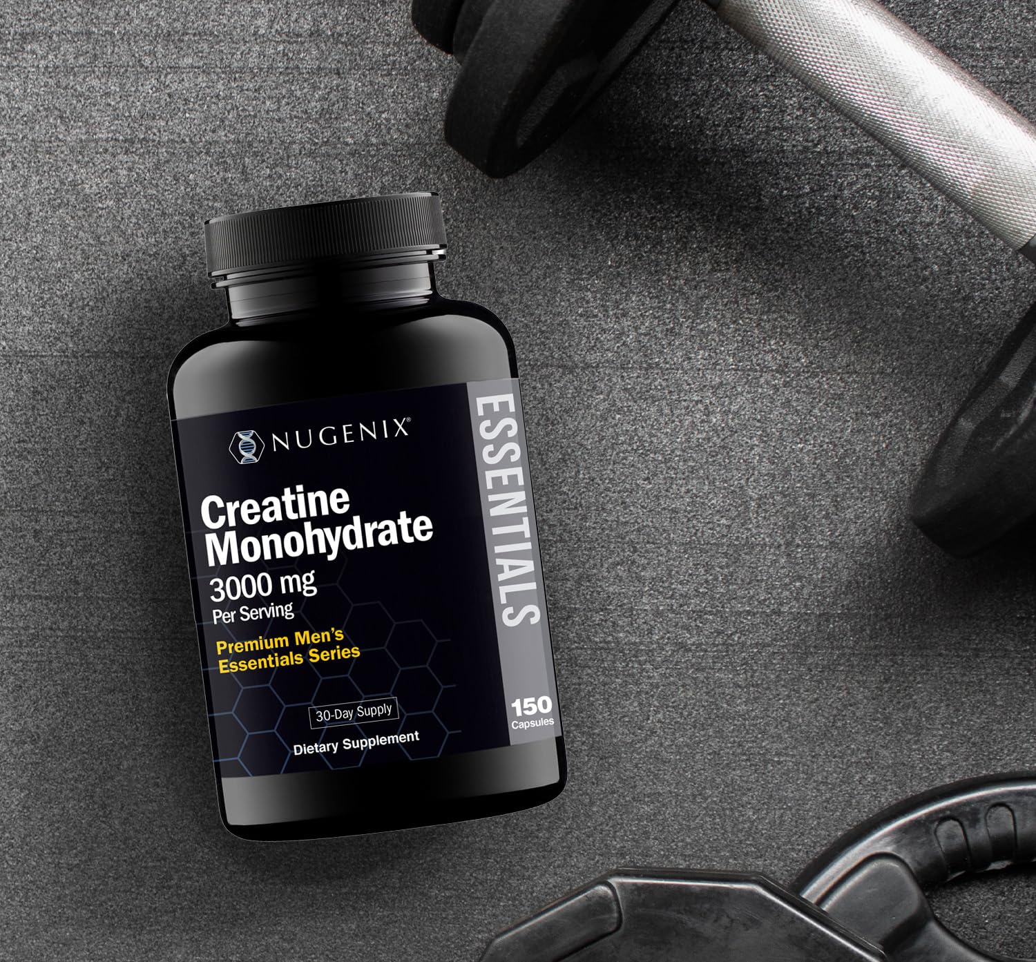 Nugenix Essentials Premium Creatine Monohydrate Pills Supplement, 3000mg, 150 Capsules NugenixAu supplements