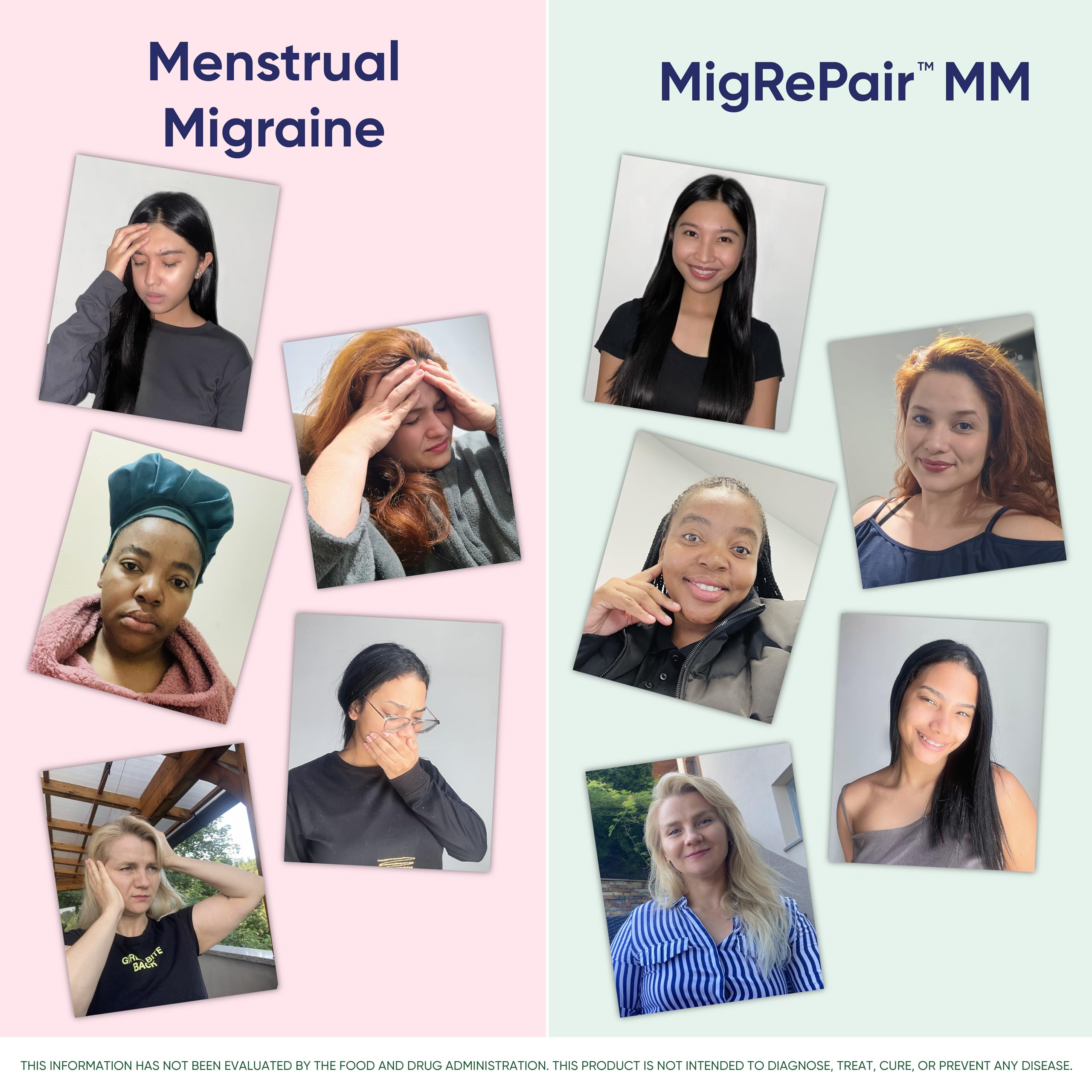 MigRePair MM Bottle of 60 - Doctor Formulated Natural Herbal Migraine Supplement for Women, Menstrual Migraine Relief, Hormonal Migraine Support with Feverfew, White Willow Bark Pine Bark & Grape Seed MigraceuticsAu supplements
