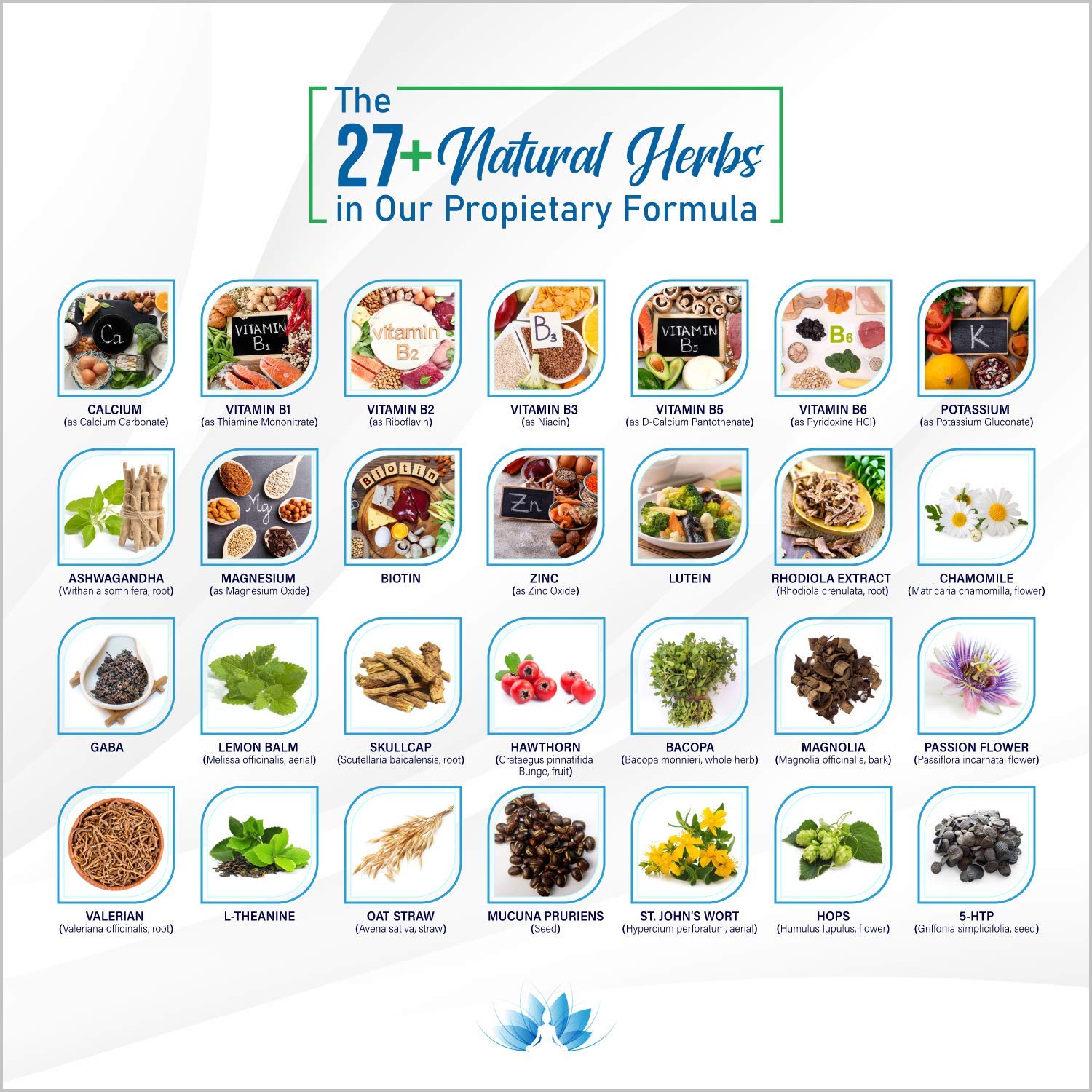 28 in 1 Calm Mood Support Supplement- Natural Happy Pills for Occasional Anxiousness & Stress, Worry feelings, Relaxation, Mental Clarity | Max Sleep & Mood Support for Women & Men|120 Vegan Capsules Rainbow Nutrients, LLCAu supplements
